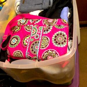 Vibrant Pink Patterned Women's Bag